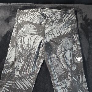 Womens Black Patterned Leggings